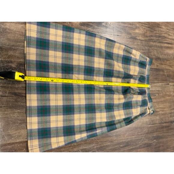 80's Wool Plaid Skirt, J.G. Hook , Vintage, Prairie,Western,Cowgirl,PLZ READ!!!! - Picture 4 of 11